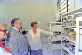 Reinauguração do Laboratório de Artrópodes. Visita ao Laboratório de Artrópodes, da esquerda para...