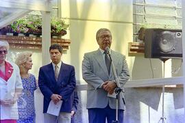 Reinauguração do Laboratório de Artrópodes. Cerimônia realizada na área externa ao Laboratório de...