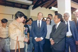 Solenidade de Inauguração de novos laboratórios pelo Ministro da Saúde Seigo Tsuzuki e assinatura...