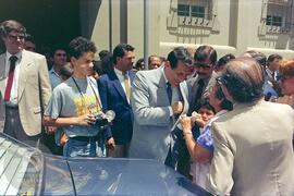 Solenidade de Inauguração de novas Instalações do Instituto Butantan. Saída do Museu Biológico, a...