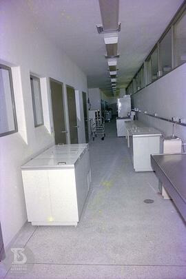 Laboratório de produção, corredor da área de envase