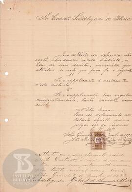 Requerimento de 4 de junho de 1892