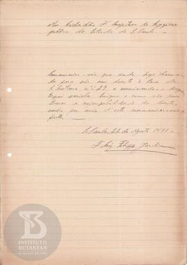 Comunicação de 22 de agosto de 1891