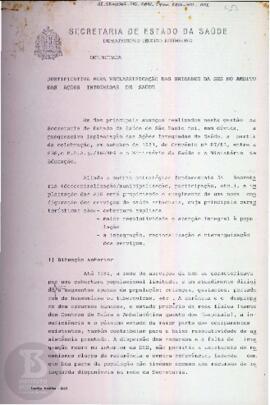 Justificativa para reclassificação das unidades da SES no âmbito das Ações Integradas de Saúde