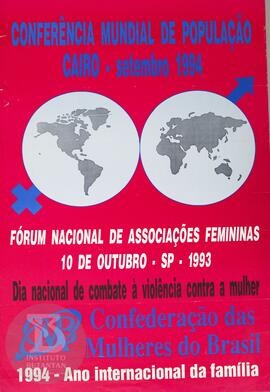 Conferência Mundial de População. Cairo - setembro 1994