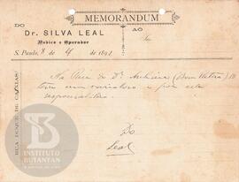 Comunicação de 8 de abril de 1892