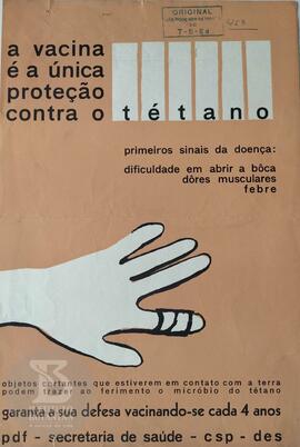 A vacina é a única proteção contra o tétano