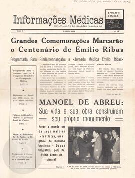 Grandes Comemorações Marcarão o Centenário de Emílio Ribas