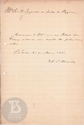 Comunicação de 20 de março de 1889
