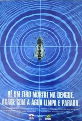 Dê um tiro mortal na dengue. Acabe com a água limpa e parada