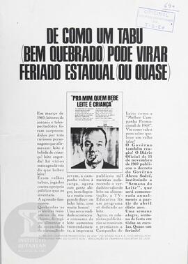 De como um tabu (bem quebrado) pode virar feriado estadual (ou quase)