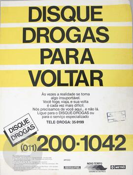 Disque drogas para voltar