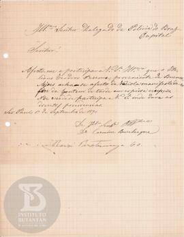 Comunicação de 1 de setembro de 1890 (1°)