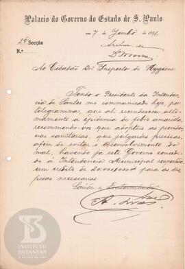Comunicação de 7 de junho de 1891