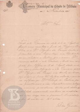 Comunicação de 6 de novembro de 1886