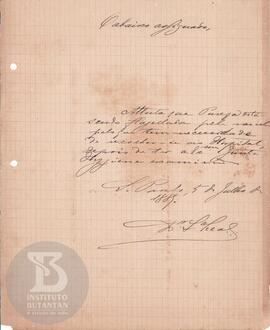 Comunicação de 5 de julho de 1889
