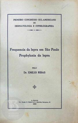 Frequencia da lepra em São Paulo - Prophylaxia da lepra