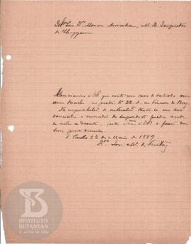 Comunicação de 22 de maio de 1889