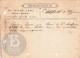 Comunicação de 27 de agosto de 1891