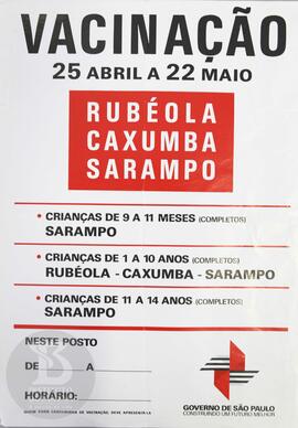 Vacinação, 25 abril a 22 maio