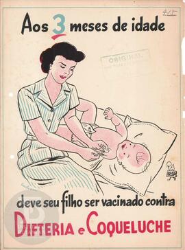 Aos 3 meses de idade deve seu filho ser vacinado contra difteria e coqueluche