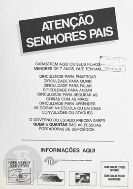 Atenção senhores pais