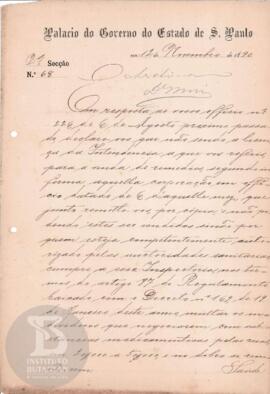 Comunicação de 12 de novembro de 1890