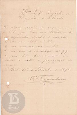 Comunicação de 22 de setembro de 1891