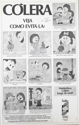 Cólera: veja como evitá-la