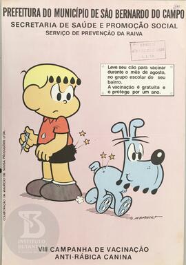 VIII campanha de vacinação anti-rábica canina