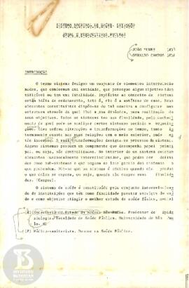 Sistema Nacional de Saúde: situação atual e perspectiva futura
