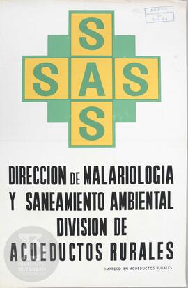 Direccion de malariologia y saneamiento ambiental división de acueductos rurales