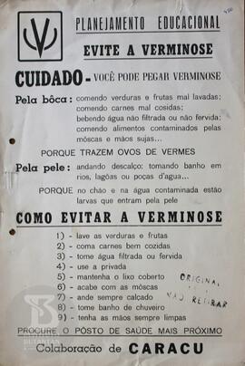 Planejamento Educacional - Evite a verminose