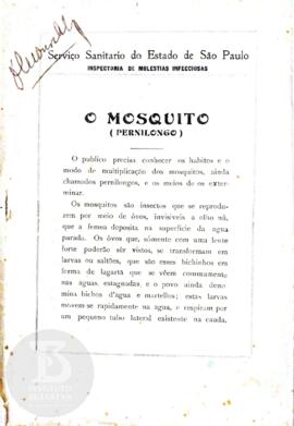 O mosquito (pernilongo)