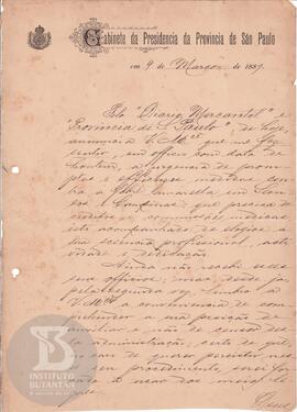 Comunicação de 9 de março de 1889