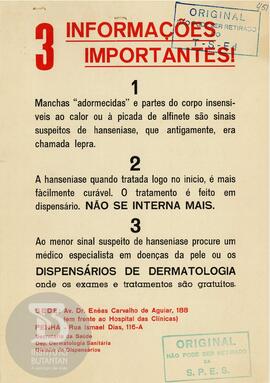 3 informações importantes