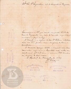 Comunicação de 9 de novembro de 1889