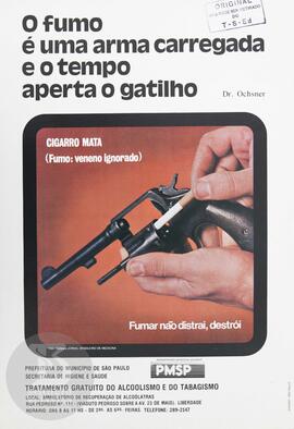 O fumo é uma arma carregada e o tempo aperta o gatilho