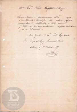 Comunicação de 14 de outubro de 1889