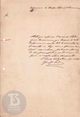Comunicação de 24 de novembro de 1889