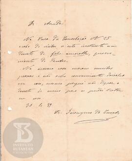 Comunicação de 30 de abril de 1889