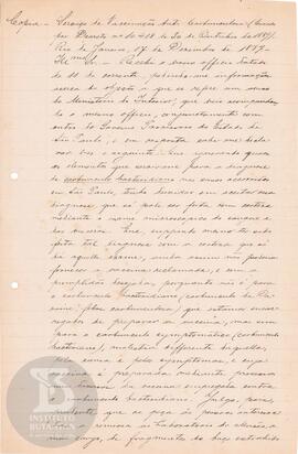 Comunicação de 17 de dezembro de 1889