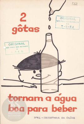 2 gôtas tornam a água boa para beber