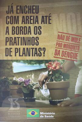 Já encheu com areia até a borda os pratinhos de plantas?