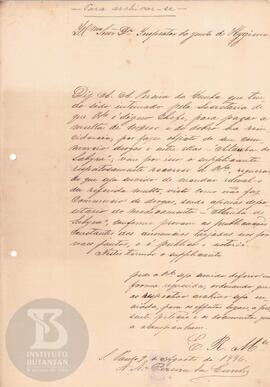 Petição de 9 de agosto de 1886