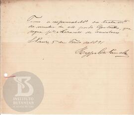Comunicação de 5 de fevereiro de 1891