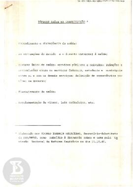 Tópicos Saúde na Constituição