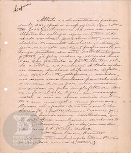 Carta de 9 de outubro de 1882