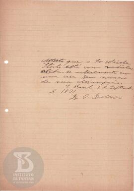Comunicação de 1 de setembro de 1891