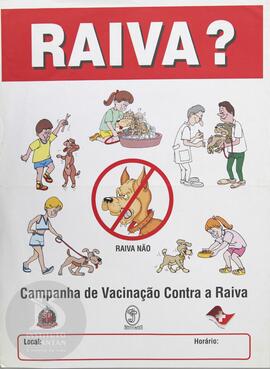Raiva? Campanha de vacinação contra a raiva